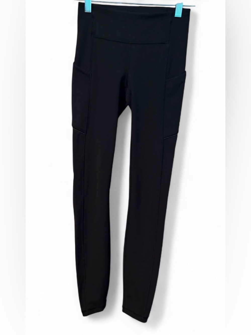 LuluLemon Pocket High Rise Black Leggings Womens Size 2